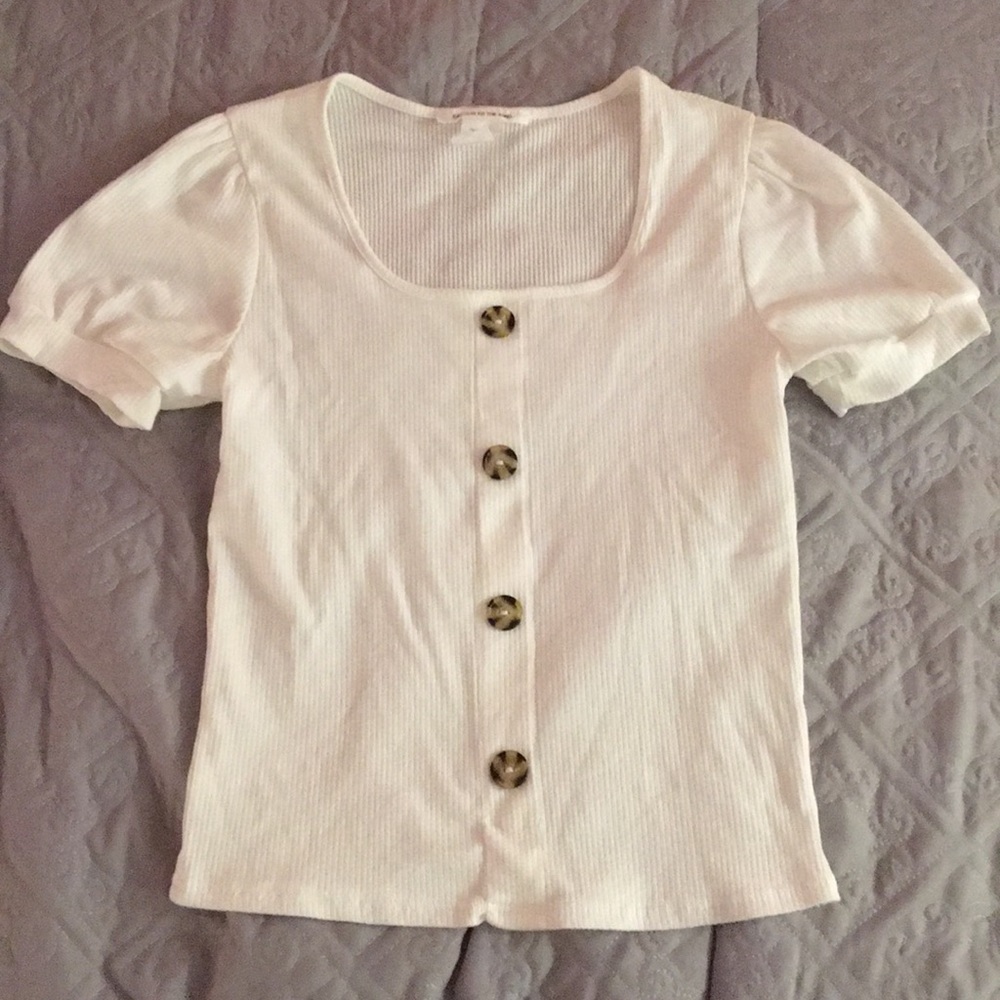 Caution To The Wind✨Buttoned Tee